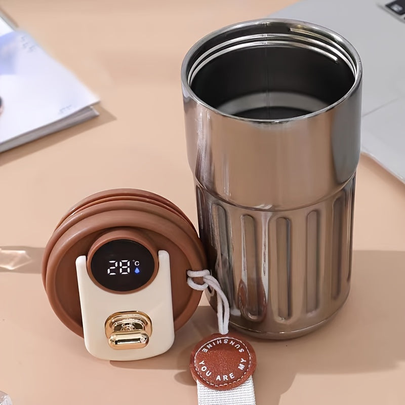 Cute coffee tumbler with temp display