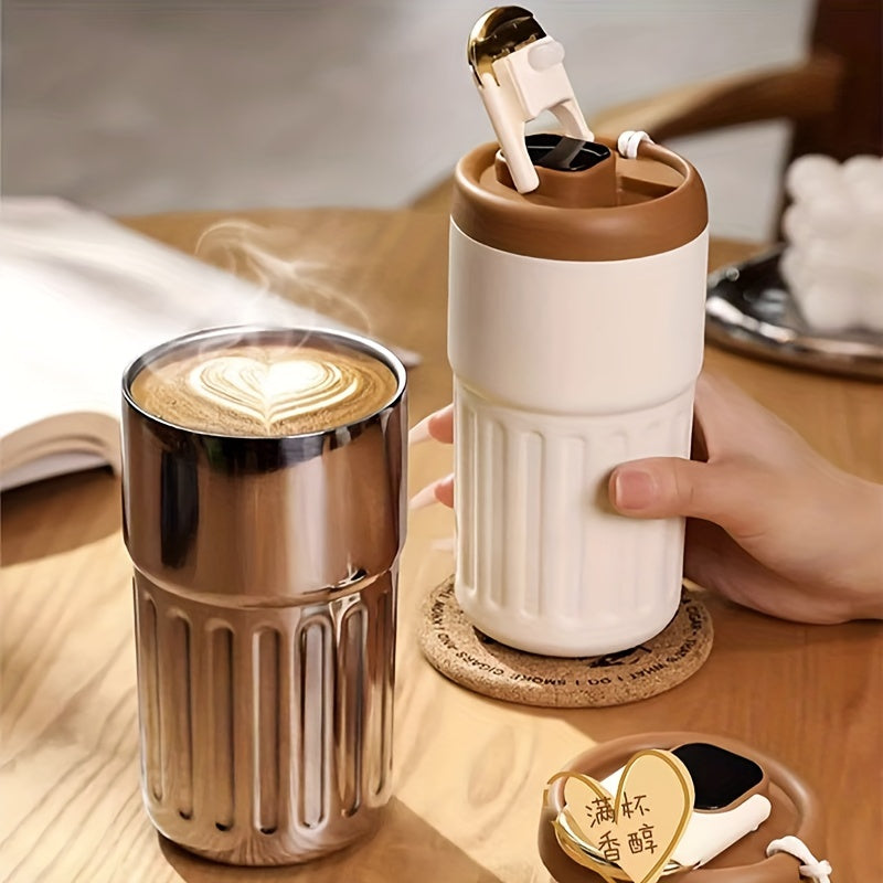 Cute coffee tumbler with temp display