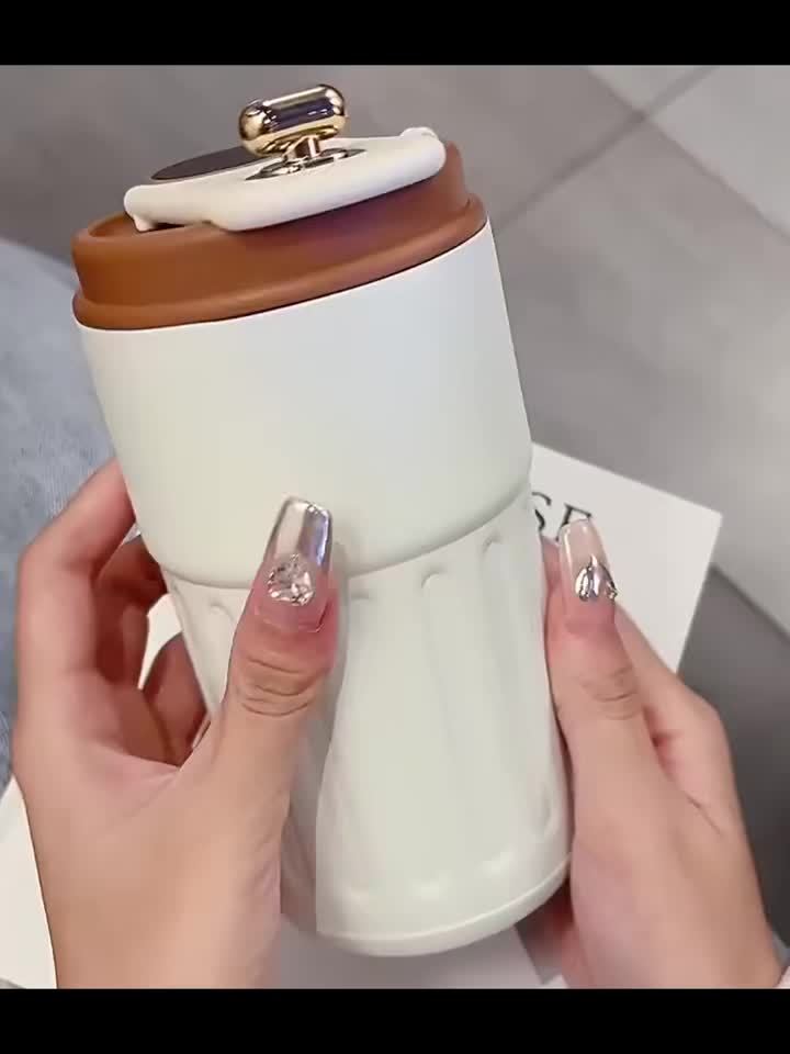 Cute coffee tumbler with temp display