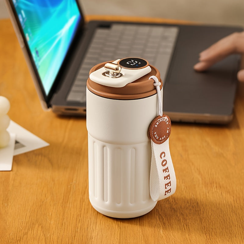 Cute coffee tumbler with temp display