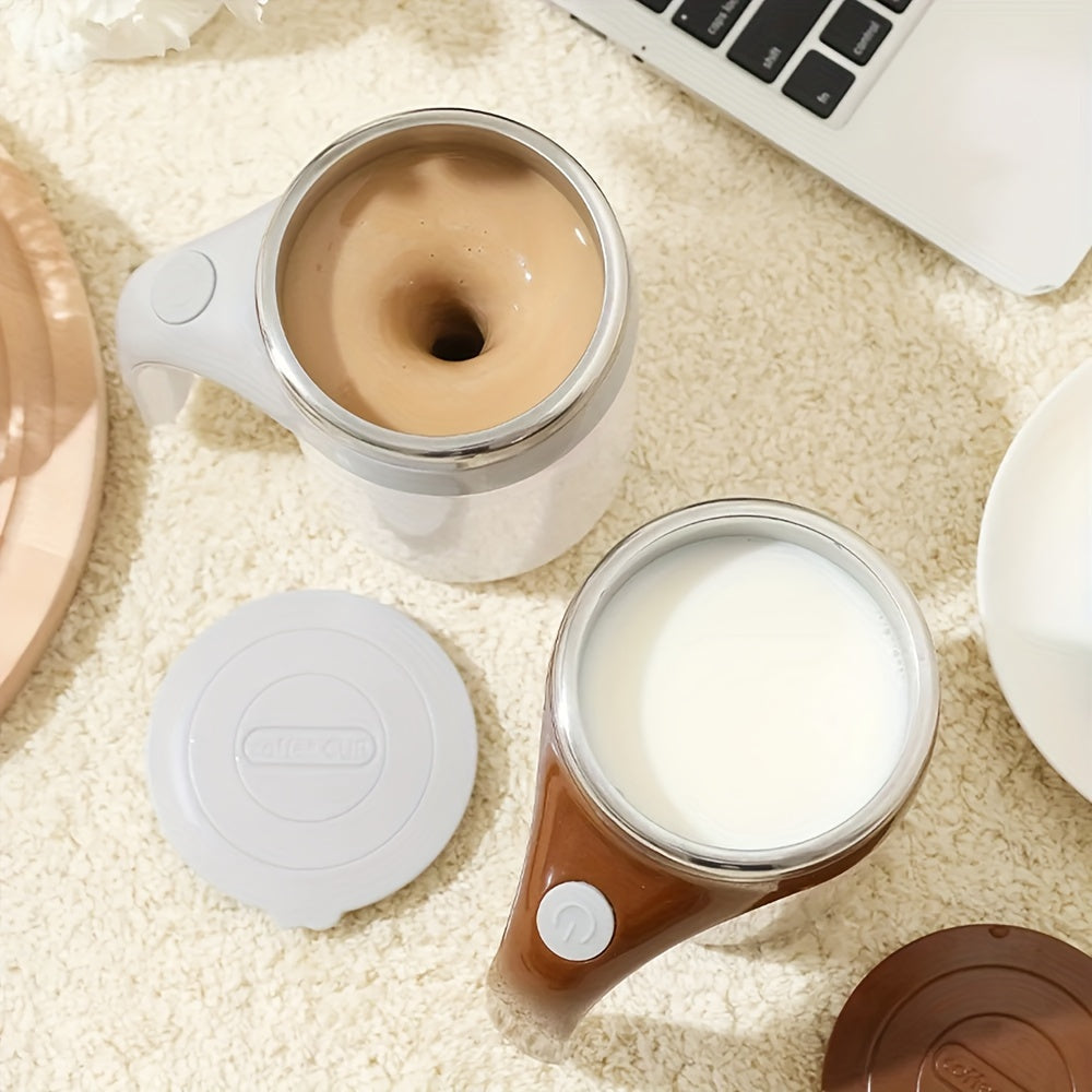 Stainless Steel Self-Stirring Coffee Mug