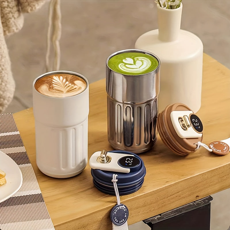 Cute coffee tumbler with temp display