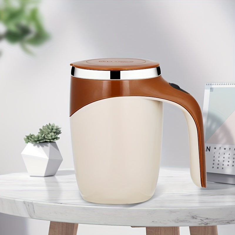 Stainless Steel Self-Stirring Coffee Mug