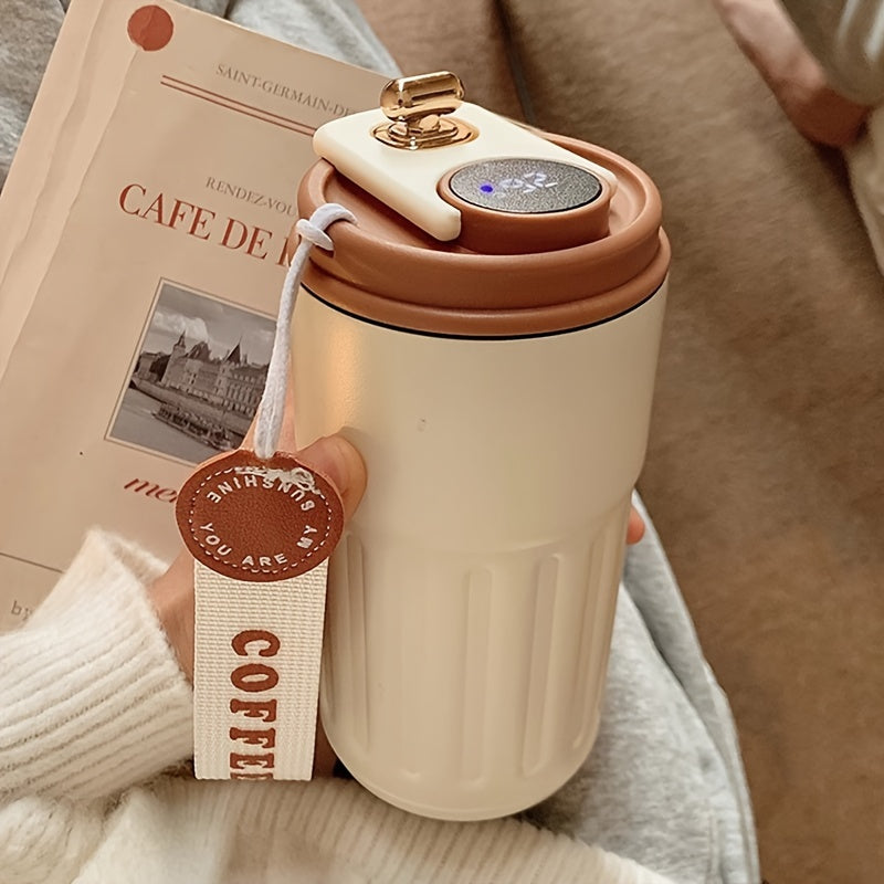 Cute coffee tumbler with temp display