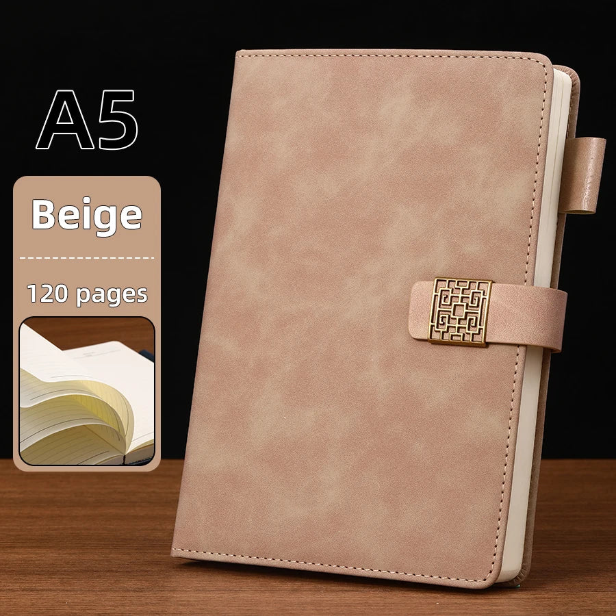 aesthetic business studying notebook