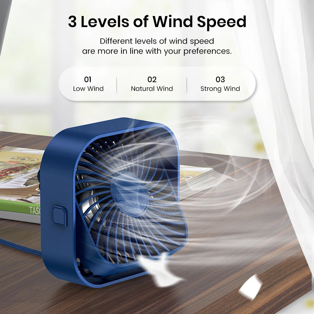 USB desk fan