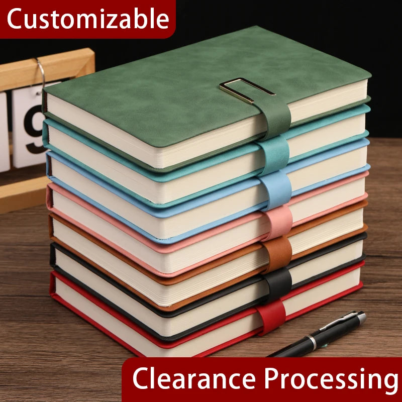 aesthetic business studying notebook