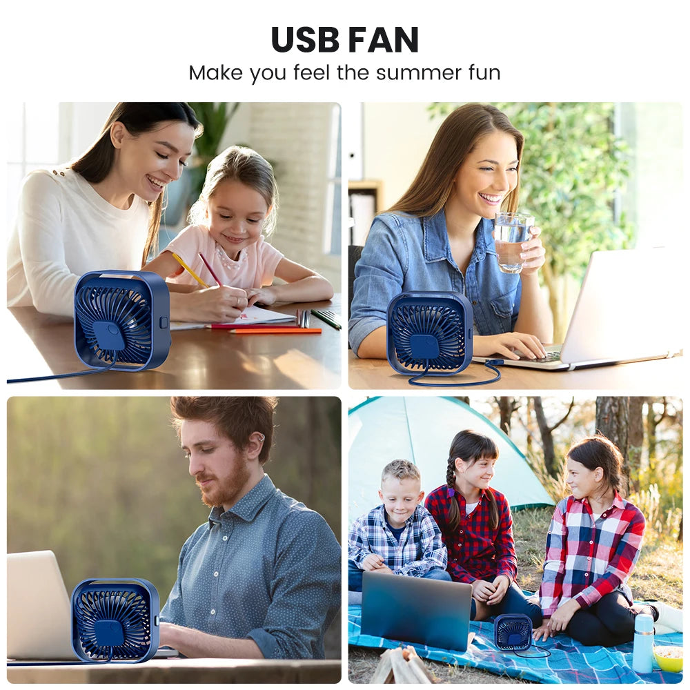 USB desk fan