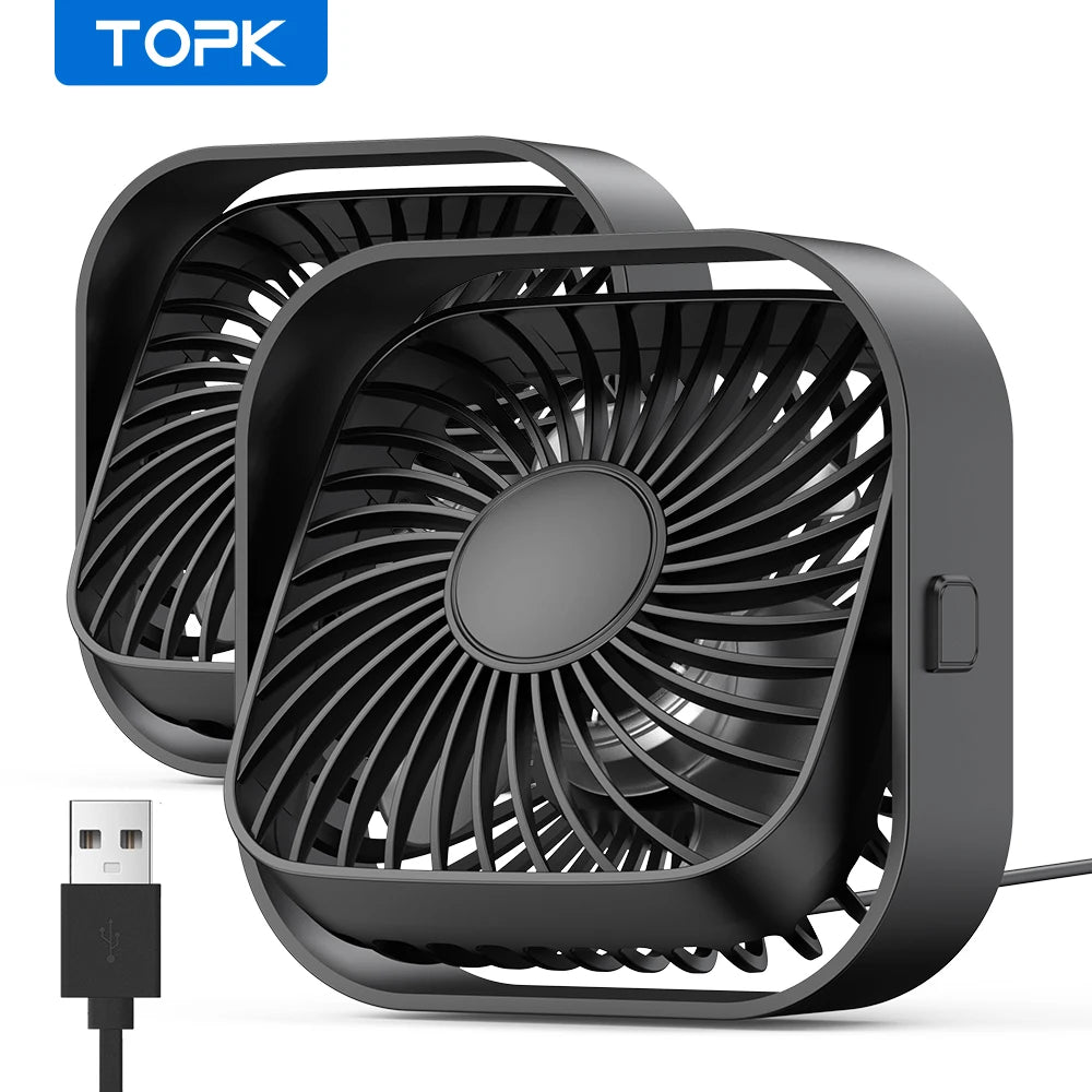 USB desk fan
