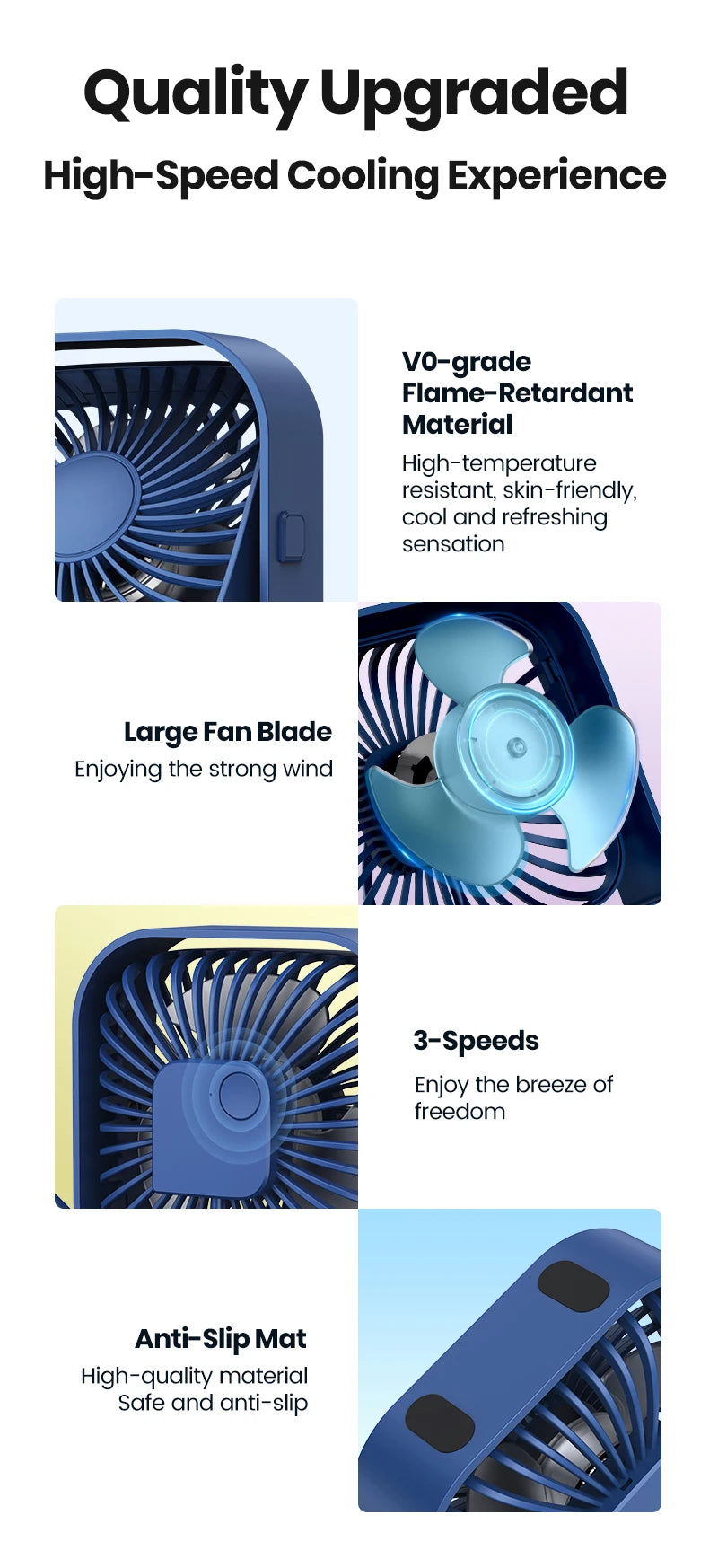 USB desk fan