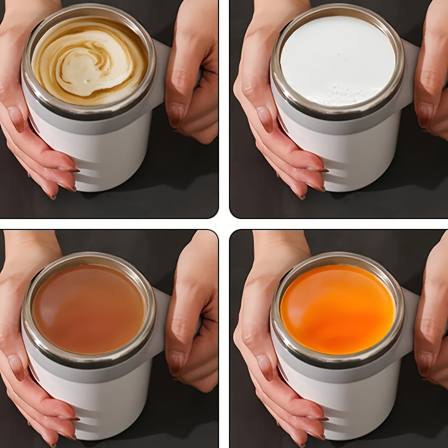 Stainless Steel Self-Stirring Coffee Mug