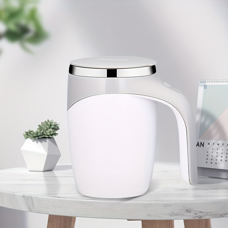 Stainless Steel Self-Stirring Coffee Mug