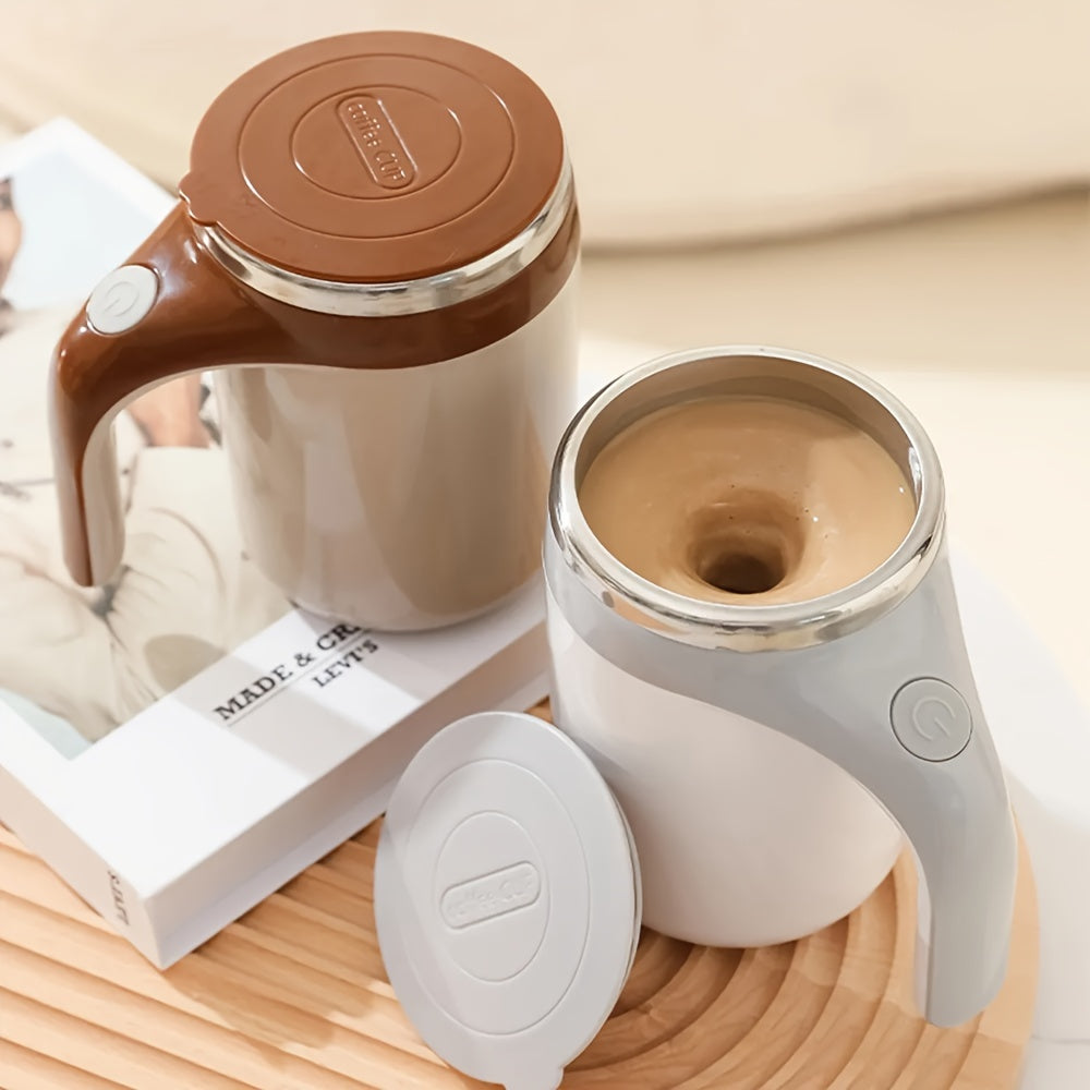 Stainless Steel Self-Stirring Coffee Mug